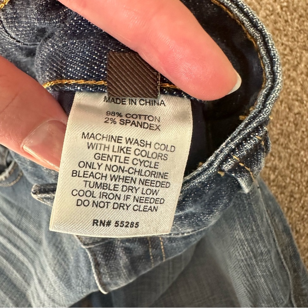 Express Blue Flare & Wide Leg Jeans - Picture 6 of 9
